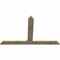 Ekena Millwork Portland Rough Sawn Timber Gable Bracket, Douglas Fir, 72"W x 45"H x 2"D x 6"F, 15/12 Pitch GBW072X45X0206POR00RDF - alternate 3